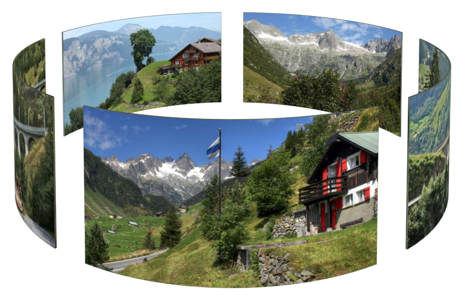 Schweizer Alpen in 3D