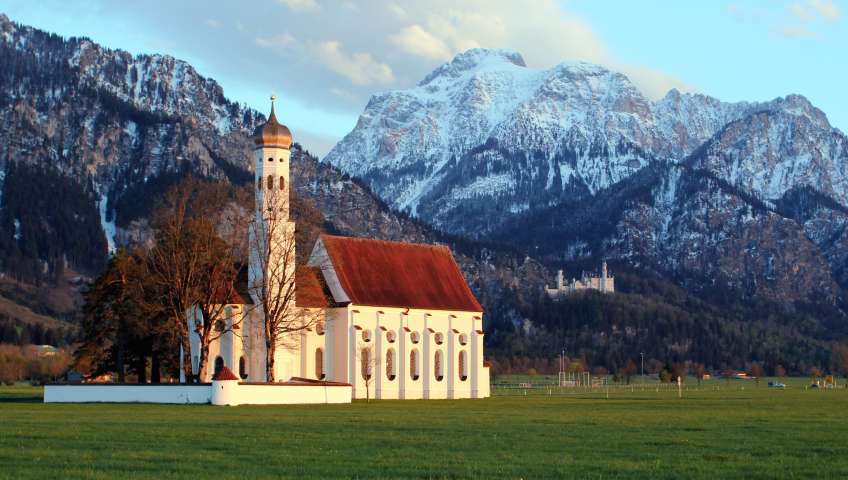 Foto Bayerische Alpen im Frühling