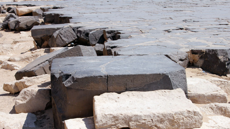 Totentempel an der Cheops-Pyramide Totentempel an der Cheops-Pyramide