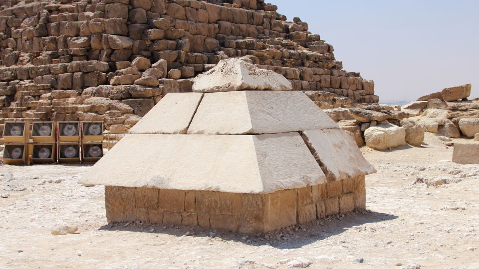 Totentempel an der Cheops-Pyramide Totentempel an der Cheops-Pyramide