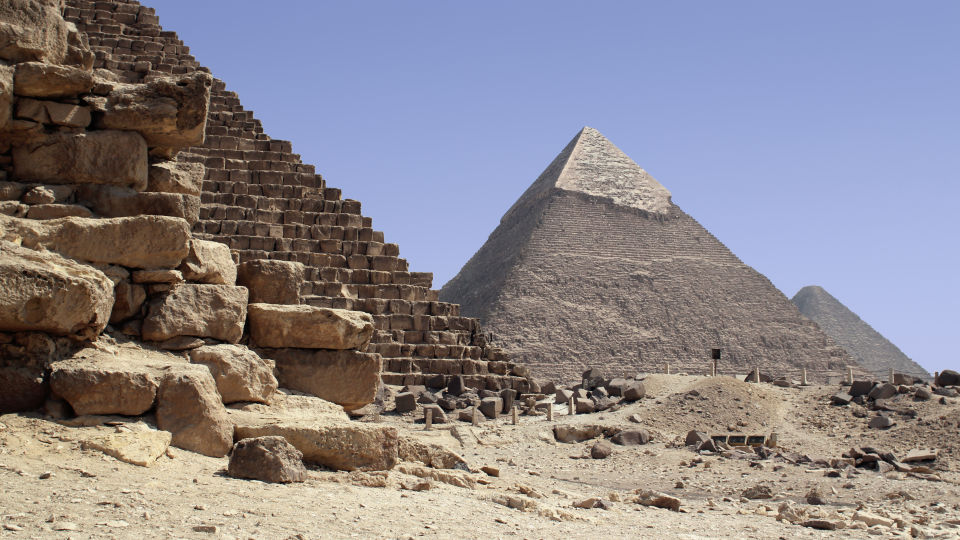 Mykerinos-Pyramide Detail