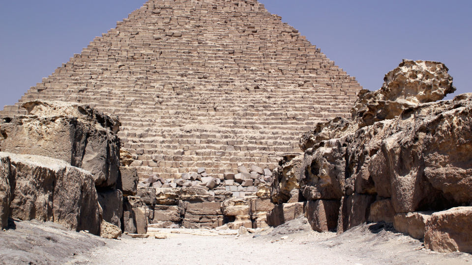 Mykerinos-Pyramide Detail
