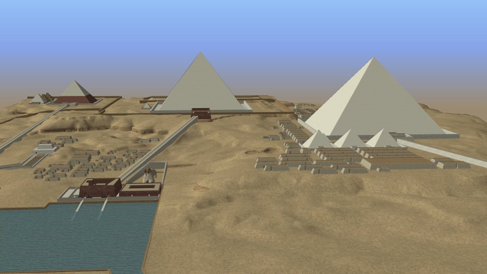 3D Rekonstruktion Gizeh-Plateau