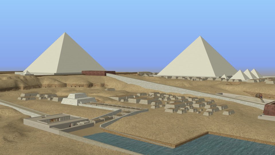 3D Rekonstruktion Gizeh-Plateau