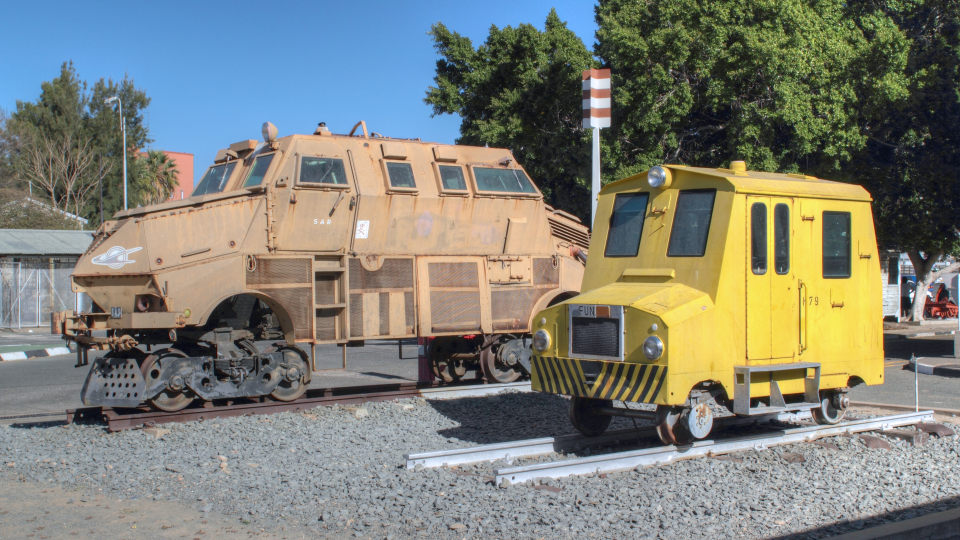 Trans Namib Train Station locomotives Windhoek